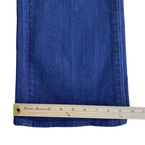 Buffalo David Bitton Fellow Mid rise Women's 31 Flared Leg Stretch Blue Boho - Picture 7 of 12